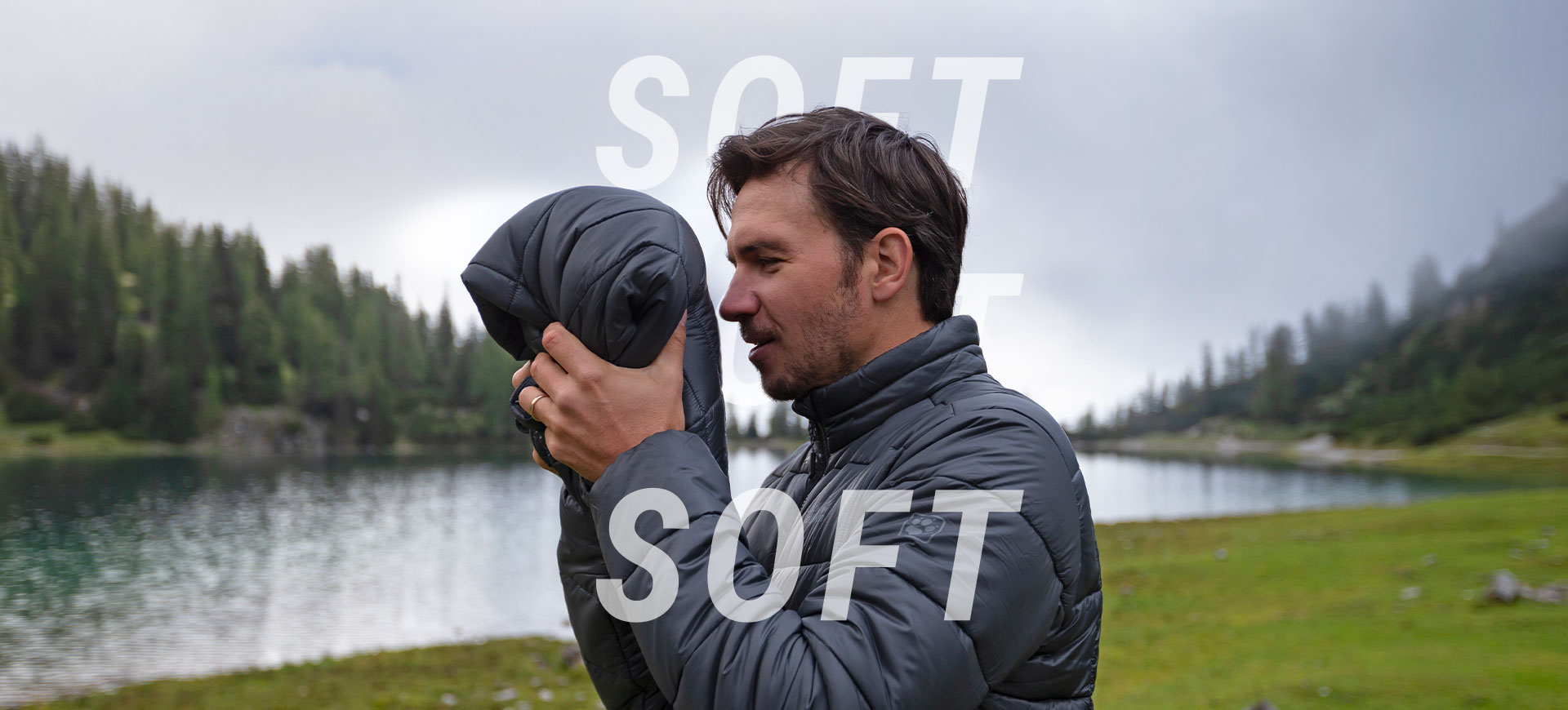 Man feels jacket
